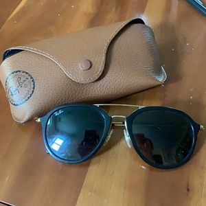 Gold and Black Ray Bans